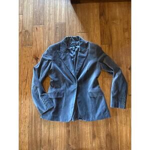 New York & Company grey velvet blazer